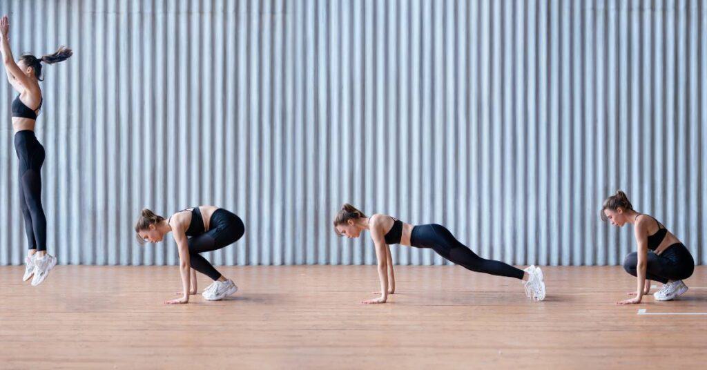 Ćwiczenia fizyczne detoks burpees ćwiczenie padnij powstań