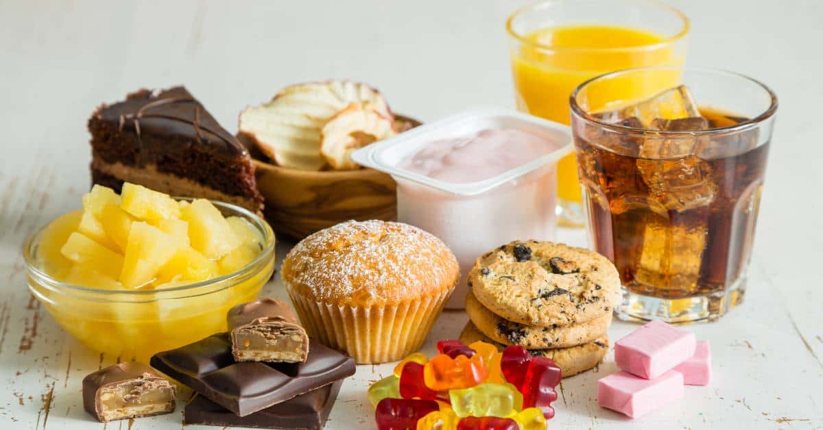 ograniczenie szkodliwych substancji słodkie i przetworzone przekąski główna